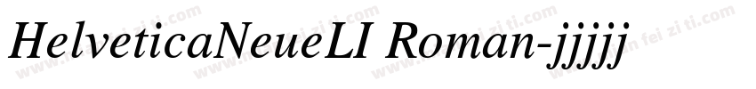 HelveticaNeueLI Roman字体转换